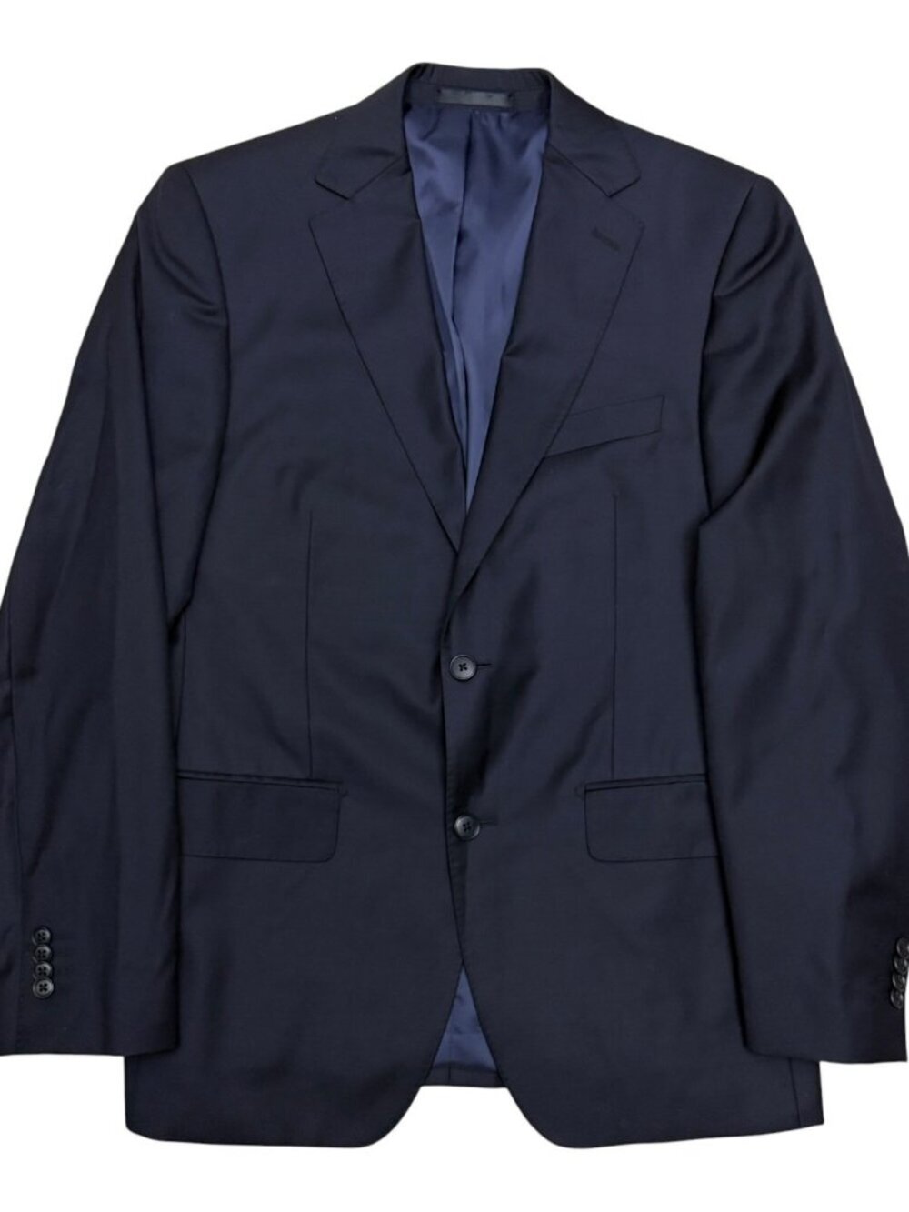 BETENLY Blazer Sport Coat WOOL Charles Navy Blue Business Casual Jacket Mens 36S